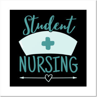 Pastel Nurse Students Nursing Green Posters and Art